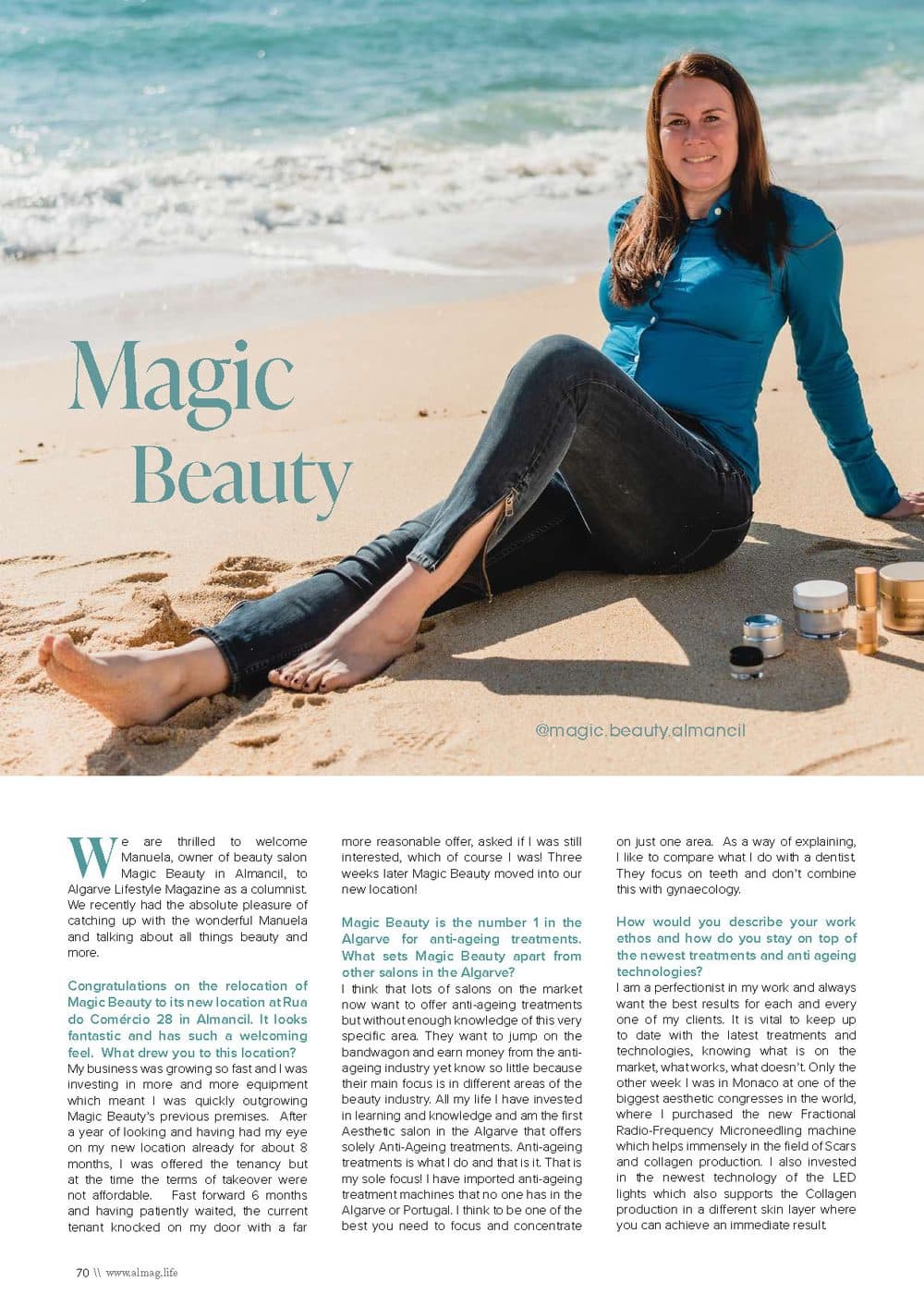 Interview: welcoming Manuela as a columnist · Algarve Lifestyle Magazine