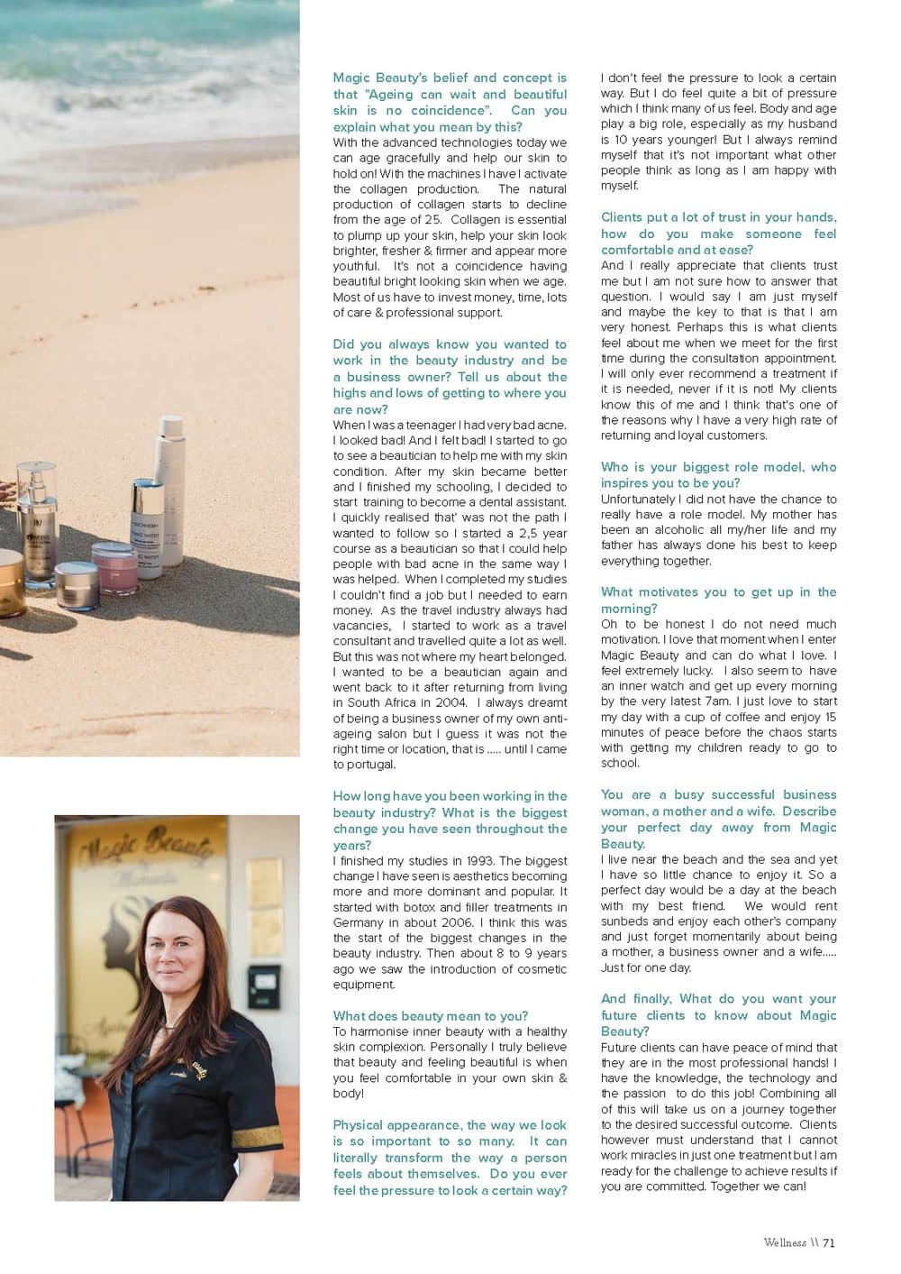 Interview: welcoming Manuela as a columnist · Algarve Lifestyle Magazine